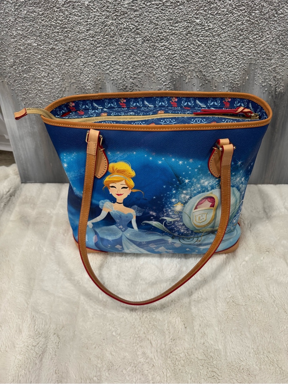 Dooney & Bourke Dream Big Cinderella Carriage Shopper Tote - Picture 3 of 12